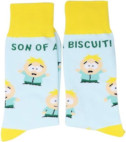 ساوث بارك جوارب طويلة للجنسين مرخصة رسميا من باترز ستوتش سون اوف ايه بسكويت - مقاس واحد يناسب الجميع in Kuwait