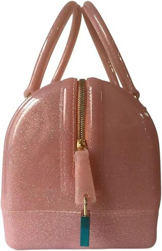 MIFORINES Ladies Summer Jelly Pillow-shaped Top Handle Handbag Candy Color Transparent Crystal Purse in Saudi Arabia