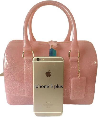 MIFORINES Ladies Summer Jelly Pillow-shaped Top Handle Handbag Candy Color Transparent Crystal Purse in Saudi Arabia