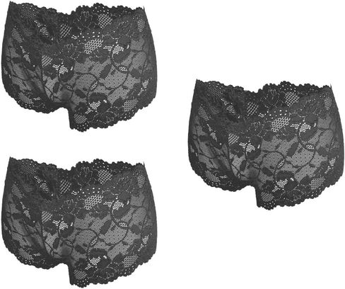 Besame Women Cheeky Lace Hipster Panties Underwear Sexy Lingerie 3 Pack in Saudi Arabia