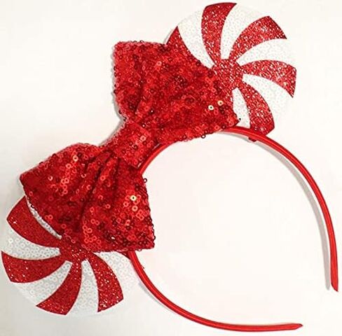 CLGIFT Christmas mouse Ears headband, pick your color, Holiday mouse Ears, Christmas white mouse Ears in Kuwait