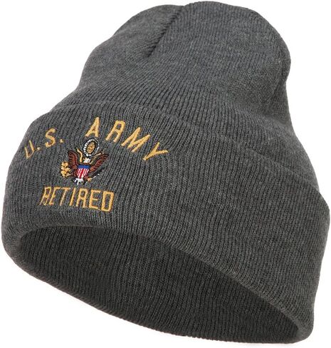 e4Hats.com US Army Retired Military Embroidered Long Beanie in Saudi Arabia