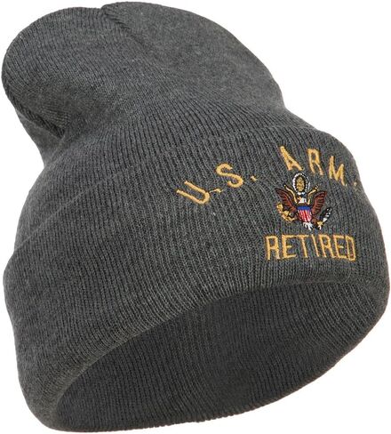 e4Hats.com US Army Retired Military Embroidered Long Beanie in Saudi Arabia
