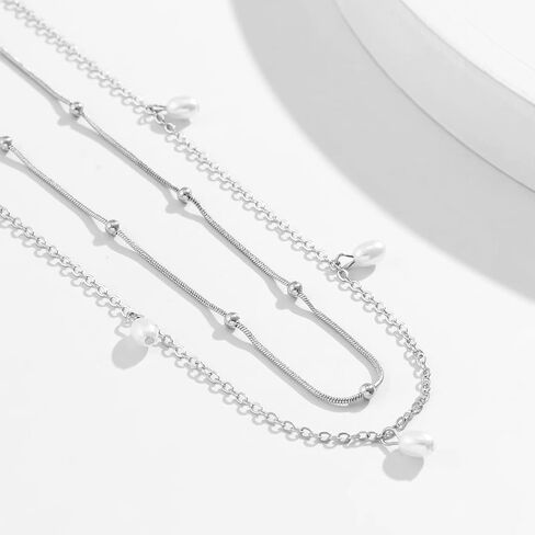 AoedeJ Pearl Body Chains Pearl Waist Chains Layered Waist Chains Summer Beach Jewelry Belly Chains Jewelry For Women Grils in Saudi Arabia
