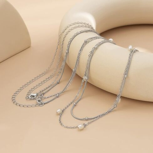 AoedeJ Pearl Body Chains Pearl Waist Chains Layered Waist Chains Summer Beach Jewelry Belly Chains Jewelry For Women Grils in Saudi Arabia