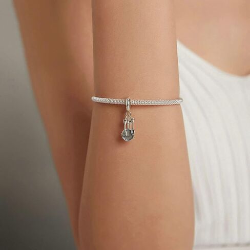 925 Sterling Silver Charm Scissors Charm Comb Charm Mirror Charm Pot Charm Spoon Charm Chef Charm Love Charm for Pandora Charm Bracelet in Kuwait