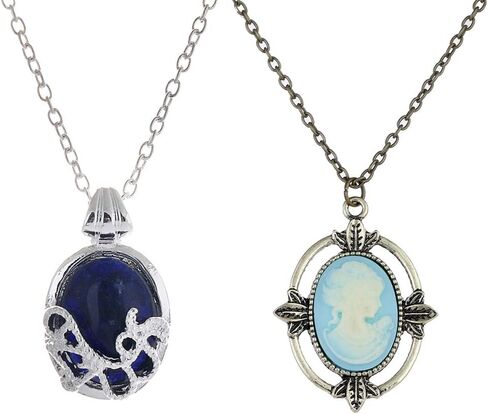 وينسي طقم عقد بتصميم يوميات مصاص الدماء مكون من قطعتين قلادة ايلينا كاثرين كاثرين, معدن, غير معروف in Kuwait