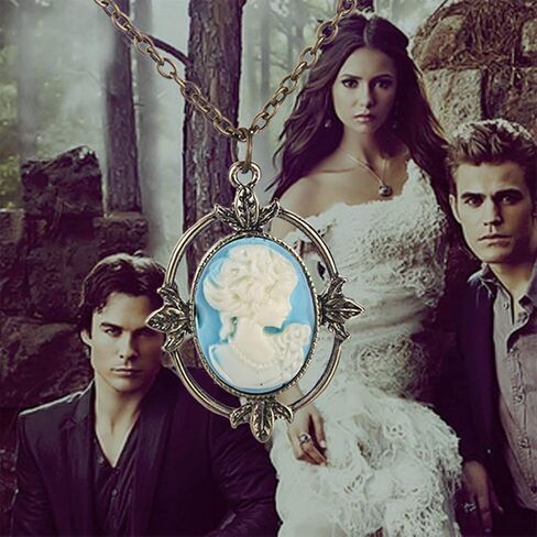 وينسي طقم عقد بتصميم يوميات مصاص الدماء مكون من قطعتين قلادة ايلينا كاثرين كاثرين, معدن, غير معروف in Kuwait