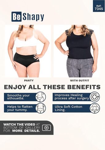 BE SHAPY x3 Pack Fajas Columbianas Reductoras y Mouldeadoras ملابس داخلية نسائية للتحكم في البطن ملابس داخلية للنساء in Saudi Arabia
