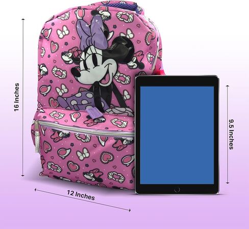 حقيبة ظهر Fast Forward Lilo and Stitch للفتيات - مجموعة مكونة من 6 قطع، مدرسة مثالية، حقيبة كتب مع صندوق غداء، العودة إلى المدرسة والعمر الابتدائي in Kuwait