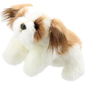 The Puppet Company Full-Bodied Animal Hand Puppets Brown & White Dog in Saudi Arabia