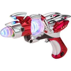 Pink Space Gun - Kids Ray Gun Light-Up Noise Blaster Toy for Girls, 1 Pc in Saudi Arabia