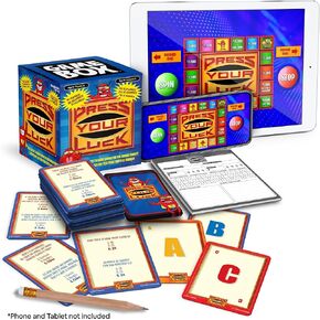 صندوق ألعاب Family FEUD Kids Edition، أسئلة مناسبة للأطفال، تطبيق تكميلي مع مؤثرات صوتية من العرض، ترفيه ملائم للسفر
