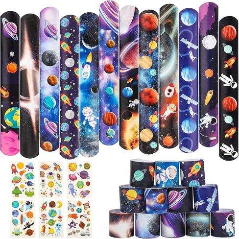 36 قطعة من اساور الفضاء الخارجي بتصميم كوكب للاطفال في حفلات الفضاء وهدايا الحفلات in Kuwait