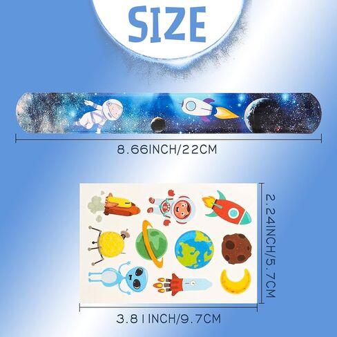 36 قطعة من اساور الفضاء الخارجي بتصميم كوكب للاطفال في حفلات الفضاء وهدايا الحفلات in Kuwait