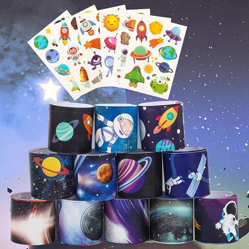 36 قطعة من اساور الفضاء الخارجي بتصميم كوكب للاطفال في حفلات الفضاء وهدايا الحفلات in Kuwait