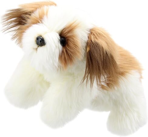 The Puppet Company Full-Bodied Animal Hand Puppets Brown & White Dog in Saudi Arabia