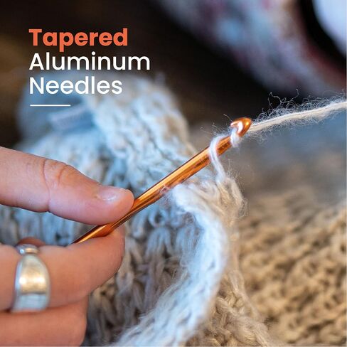 Crochet Kit for Beginners to Take Up Crocheting Crochet Hooks Crochet Stitch Markers and Crochet Needle Set Get Started with Crochet Easily by Hobbi Co. in Saudi Arabia
