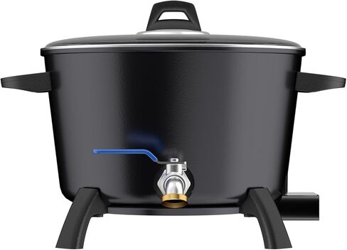 جهاز إذابة الشمع لصنع الشموع، وعاء ذوبان الشمع الكهربائي غير القابل للالتصاق مع صنبور وسبائك الألومنيوم in Kuwait