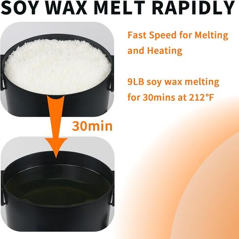 جهاز إذابة الشمع لصنع الشموع، وعاء ذوبان الشمع الكهربائي غير القابل للالتصاق مع صنبور وسبائك الألومنيوم in Kuwait