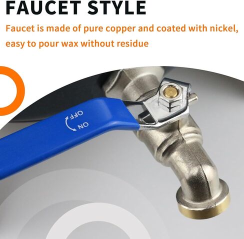 جهاز إذابة الشمع لصنع الشموع، وعاء ذوبان الشمع الكهربائي غير القابل للالتصاق مع صنبور وسبائك الألومنيوم in Kuwait