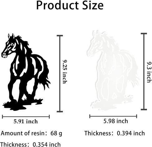قالب سيليكون من الراتنج للتعليق على الحائط على شكل حصان، قالب صب إيبوكسي من الحصان إلى اليمين للتعليق على الحائط لتزيين المكتب المنزلي، قلادة علامة جدار باب الحصان، هدية مصنوعة يدويًا بنفسك in Kuwait