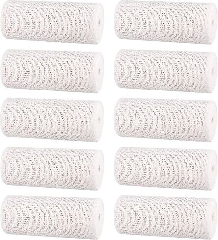 10 قطع من شرائط الجص الشاش الجص الجص بالجص للحرف اليدوية الهواية، بكرات قماش الجص 8 انش × 9 قدم لصب البطن وصناعة الاقنعة والمنحوتات وقوالب الجسم والمشاريع الحرفية وفن المناظر الطبيعية in Kuwait