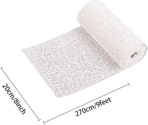 10 قطع من شرائط الجص الشاش الجص الجص بالجص للحرف اليدوية الهواية، بكرات قماش الجص 8 انش × 9 قدم لصب البطن وصناعة الاقنعة والمنحوتات وقوالب الجسم والمشاريع الحرفية وفن المناظر الطبيعية in Kuwait