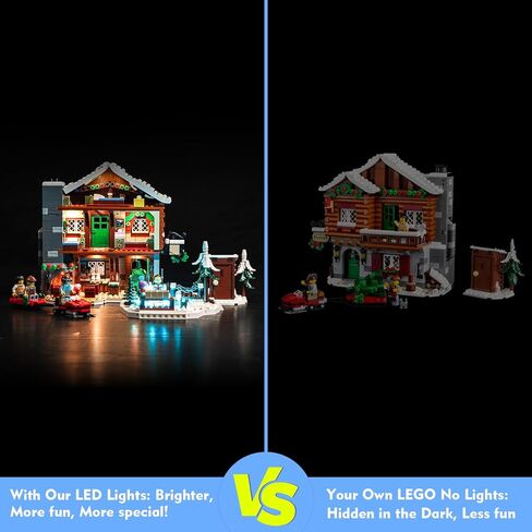 VONADO LED Light Kit for Lego Alpine Lodge 10325, Music Version Creative Lighting Set Accessories Compatible with Lego 10325 Building Set (Lights Only, No Models) in Saudi Arabia