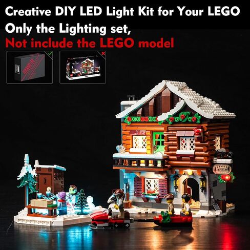 VONADO LED Light Kit for Lego Alpine Lodge 10325, Music Version Creative Lighting Set Accessories Compatible with Lego 10325 Building Set (Lights Only, No Models) in Saudi Arabia