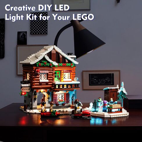 VONADO LED Light Kit for Lego Alpine Lodge 10325, Music Version Creative Lighting Set Accessories Compatible with Lego 10325 Building Set (Lights Only, No Models) in Saudi Arabia