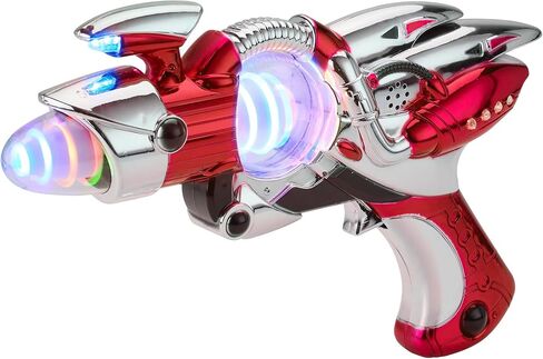 Pink Space Gun - Kids Ray Gun Light-Up Noise Blaster Toy for Girls, 1 Pc in Kuwait