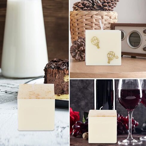 5 قطع من قوالب الشموع المربعة من Gyhtoo لصنع الشموع، وقوالب الشموع الطويلة، وقوالب السيليكون للشموع DIY والحرف الراتنجية، وقوالب الشموع المكعبة لصنع السيليكون in Kuwait