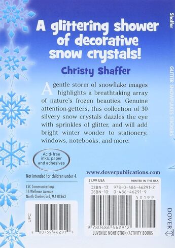 Glitter Snowflakes Stickers (Dover Little Activity Books: Winter) in Saudi Arabia