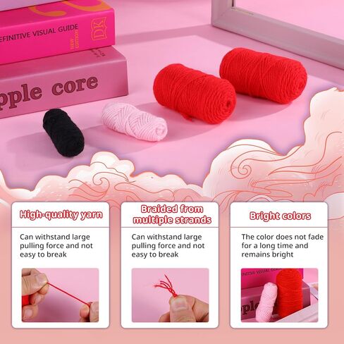 Crochet Kit for Beginners with Yarn, Knitting Kit with Step-by-Step Instructions Complete Crochet Starter Kit with Basic Crochet Introduction for Adults Crocheting DIY Crafts Christmas Decoration in Kuwait