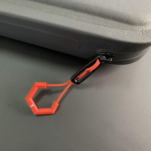 BJA U-Shaped Zipper Pull Durable TPU Tab with Long Rope Ideal for Cooler Bag, Fish Bag, Backpack, Luggage | Arthritis (Red, 10 Pack) in Saudi Arabia