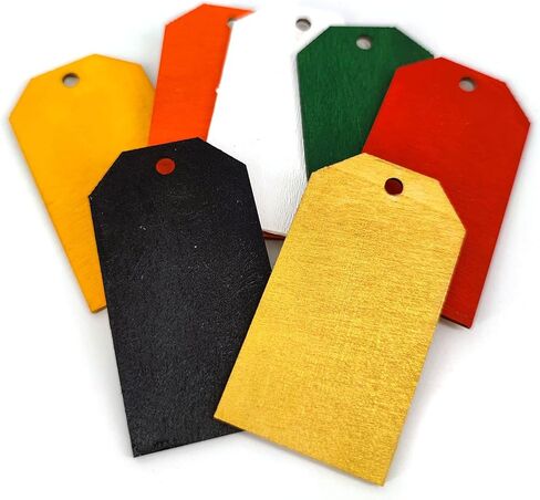 بطاقات Mybbshower الخشبية غير المكتملة مع هدايا الزفاف البرومة، عبوة من 48 قطعة (مستطيلة) in Kuwait