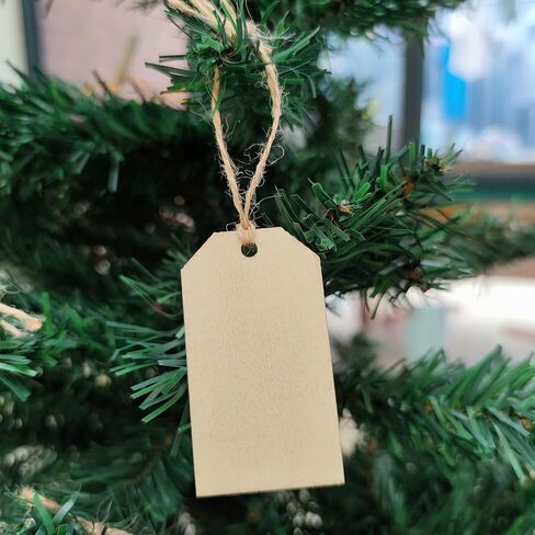 بطاقات Mybbshower الخشبية غير المكتملة مع هدايا الزفاف البرومة، عبوة من 48 قطعة (مستطيلة) in Kuwait