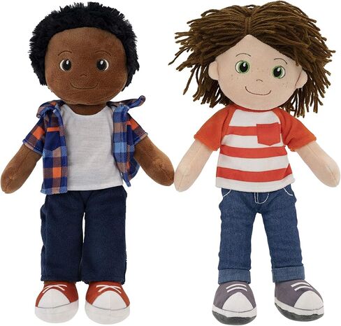 Playtime من Eimmie Soft Baby Doll - دمى خرقة قطيفة للفتيات والفتيان بعمر عامين، والأطفال الصغار والرضع - دمية قطيفة - دمية طفلي الأولى - دمية طفل قطيفة قابلة للغسل وجسم من القماش الحسي 14 بوصة - Ollie in Saudi Arabia