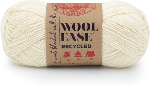 Lion Brand Yarn, Wool-Ease Recycled Crochet Yarn, Black, 1 Pack in Kuwait