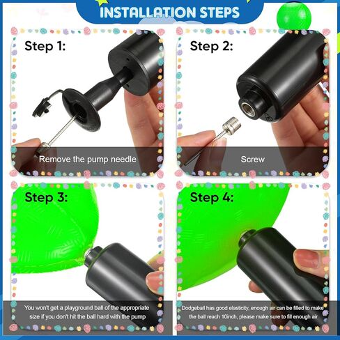 Hanaive 6 Pcs Playground Ball 10 Inch Kickballs Dodgeball Rubber Inflatable Dodgeball with Pump and Storage Bag, Bouncy Dodgeball Balls for Kids Adults Sports Outdoor Games and Activities (Green) in Kuwait