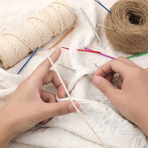 19pcs Large-Eye Blunt Needles, Tapestry Needle Stainless Steel Yarn Knitting Needles Craft Sewing Needles Wool Needle Sewing Knitting Needles for Crochet Projects in Saudi Arabia