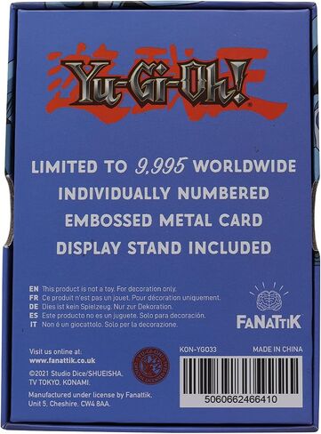 FaNaTtik KON-YGO33 Yu-Gi-Oh-Limited Edition Metal Collectible-Blue Eyes Toon Dragon in Saudi Arabia