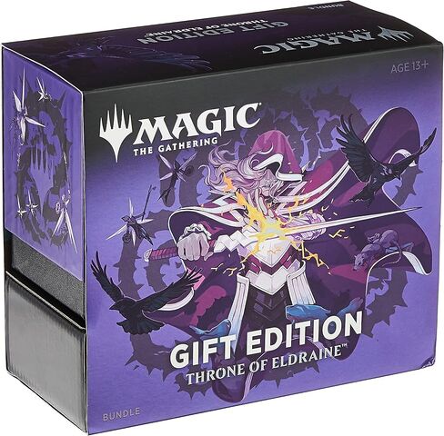 Magic The Gathering Throne of Eldraine Bundle Gift Edition | Alternate Art | 10 Booster Pack | 1 Collector Booster | Accessories in Saudi Arabia