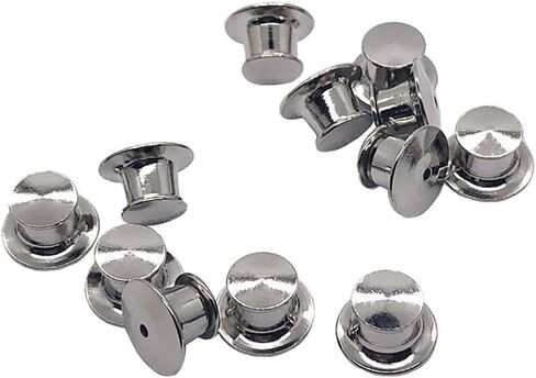 UUYYEO 20 قطعة من الدبابيس المعدنية الخلفية للقفل، ملحقات دبوس القفل البديلة in Kuwait