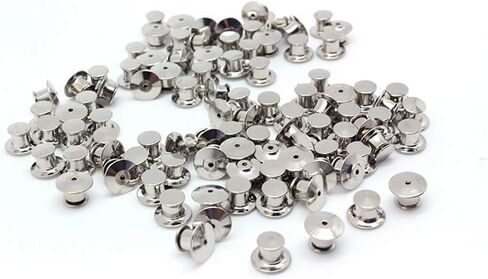 UUYYEO 20 قطعة من الدبابيس المعدنية الخلفية للقفل، ملحقات دبوس القفل البديلة in Kuwait