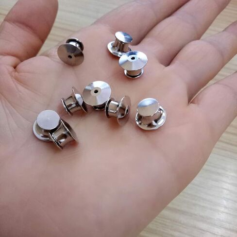 UUYYEO 20 قطعة من الدبابيس المعدنية الخلفية للقفل، ملحقات دبوس القفل البديلة in Kuwait