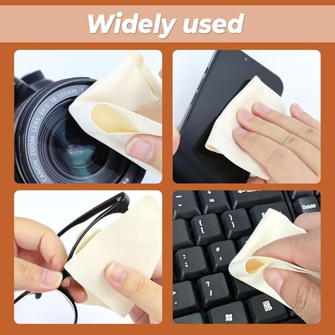 DLOnline 30 Pieces Pre Cut Chamois Cloth, Artist Chamois Leather, Chamois Cloth for Drawing, Pottery Tools, Mud Tools, Pottery Trimming Tools for Smoothing Pot Rim, 3.1 x 4.7 inches in Kuwait