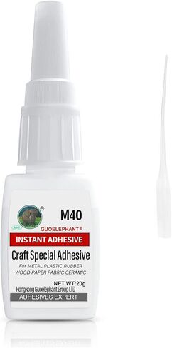 غراء Guoelephant 20 جرام للحرف اليدوية، لاصق للحرف اليدوية، غراء للحرف اليدوية سريع الجفاف شفاف، غراء فائق فوري للحرف اليدوية، DIY، المعدن، البلاستيك، المطاط، الخشب، الجلود، سجل القصاصات، صناعة البطاقات، الصورة، اللعبة، النموذج، الديكور، الكريستال in Kuwait