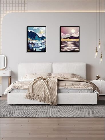 TRRCEPOS Landscape Diamond Painting Kit, Diamond Art Kit for Adults & Kids, Abstract Landscape Painting, Gift (Round Diamond 11.82 X 15.75 Inches) (Winter Snow Scene Sunrise) in Saudi Arabia